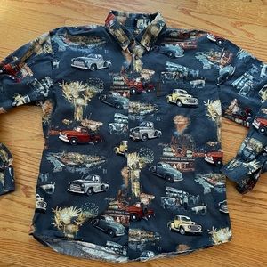 North River Boys XL 18 Pickup Truck Long Sleeve Button Down Shirt Hard to Find